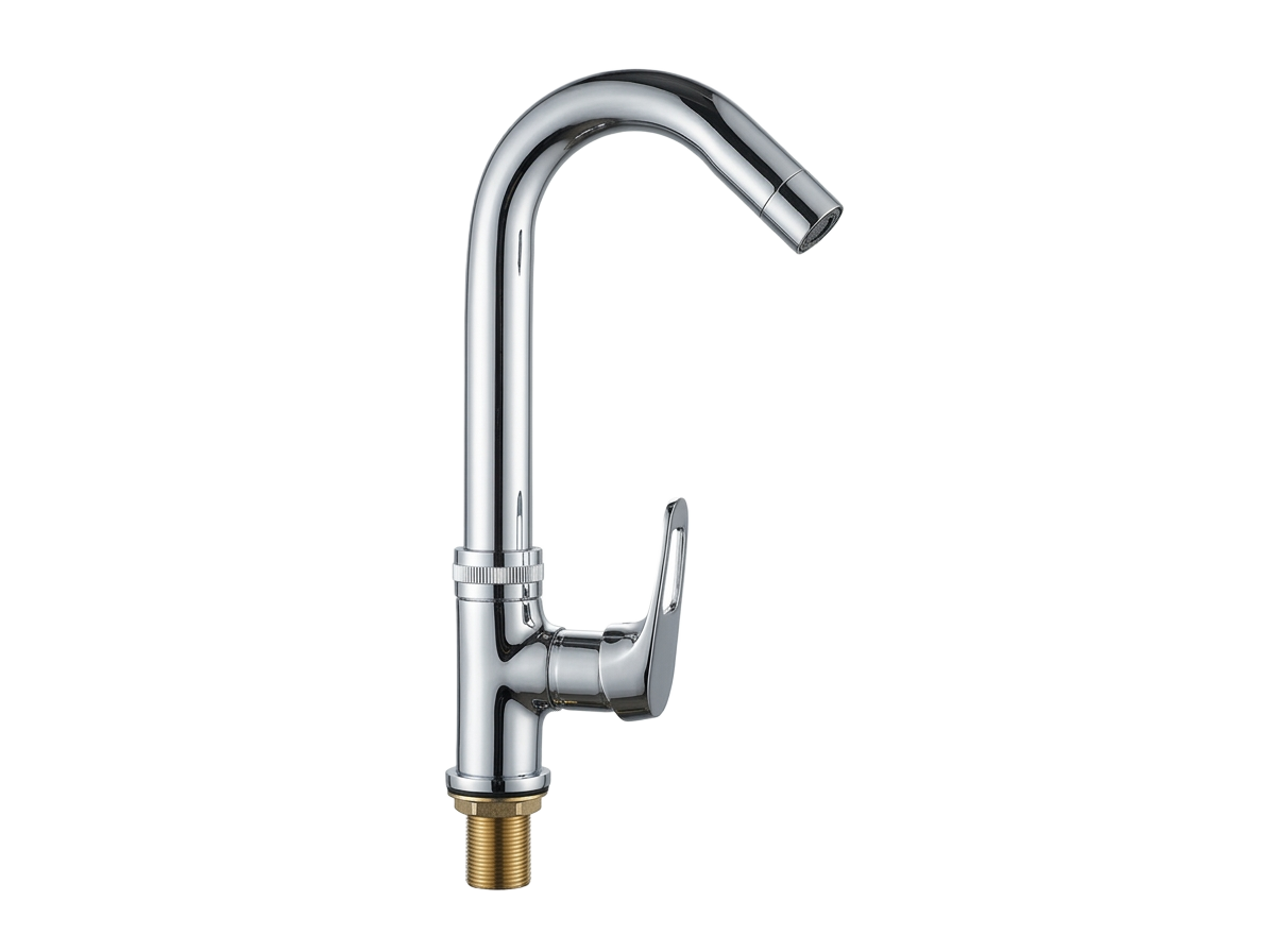 Nexus CP polished chrome swan neck