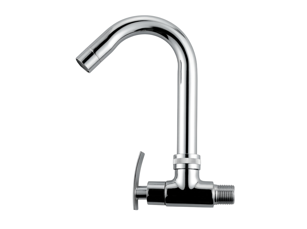 Novex CP polished chrome sink cock