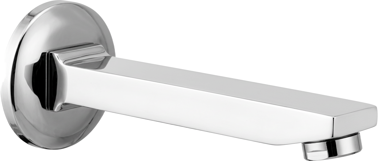 Tydo plain polished chrome bath spout