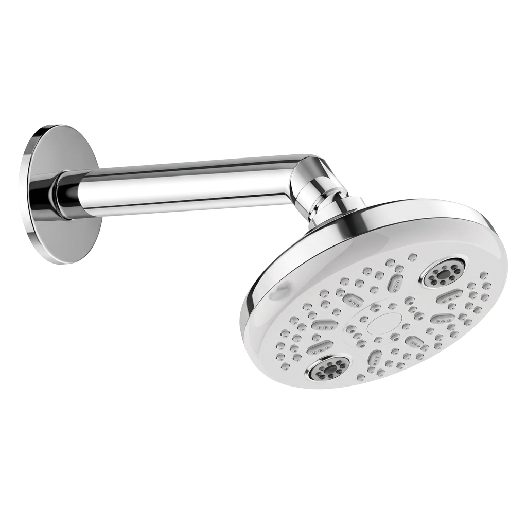 Zurich polished chrome overhead shower